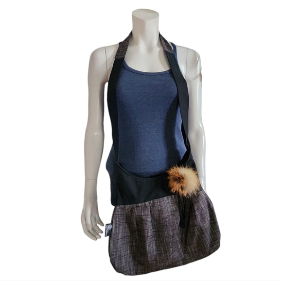 NEW C.divin handmade crossbody bag, black/ gray - Picture 13 of 13